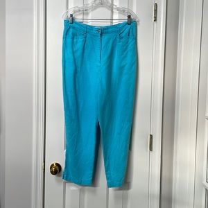 TALBOTS VINTAGE Irish Linen Blend Petite Pants